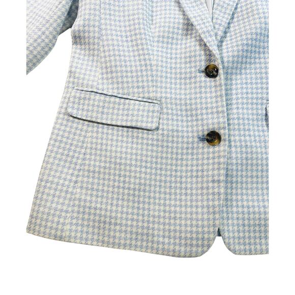 Ann Taylor Blazer Herringbone/Tweed Pattern 3/4 Length Sleeve SIZE 12 - Picture 4 of 12